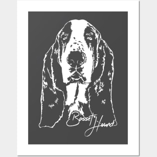 Basset Hound lover dog portrait Posters and Art